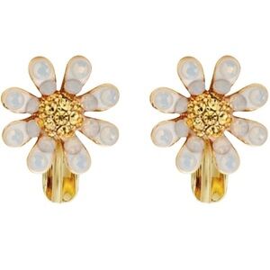 Kate Spade ♠️ Dazzling Daisy Gold Clip Earrings